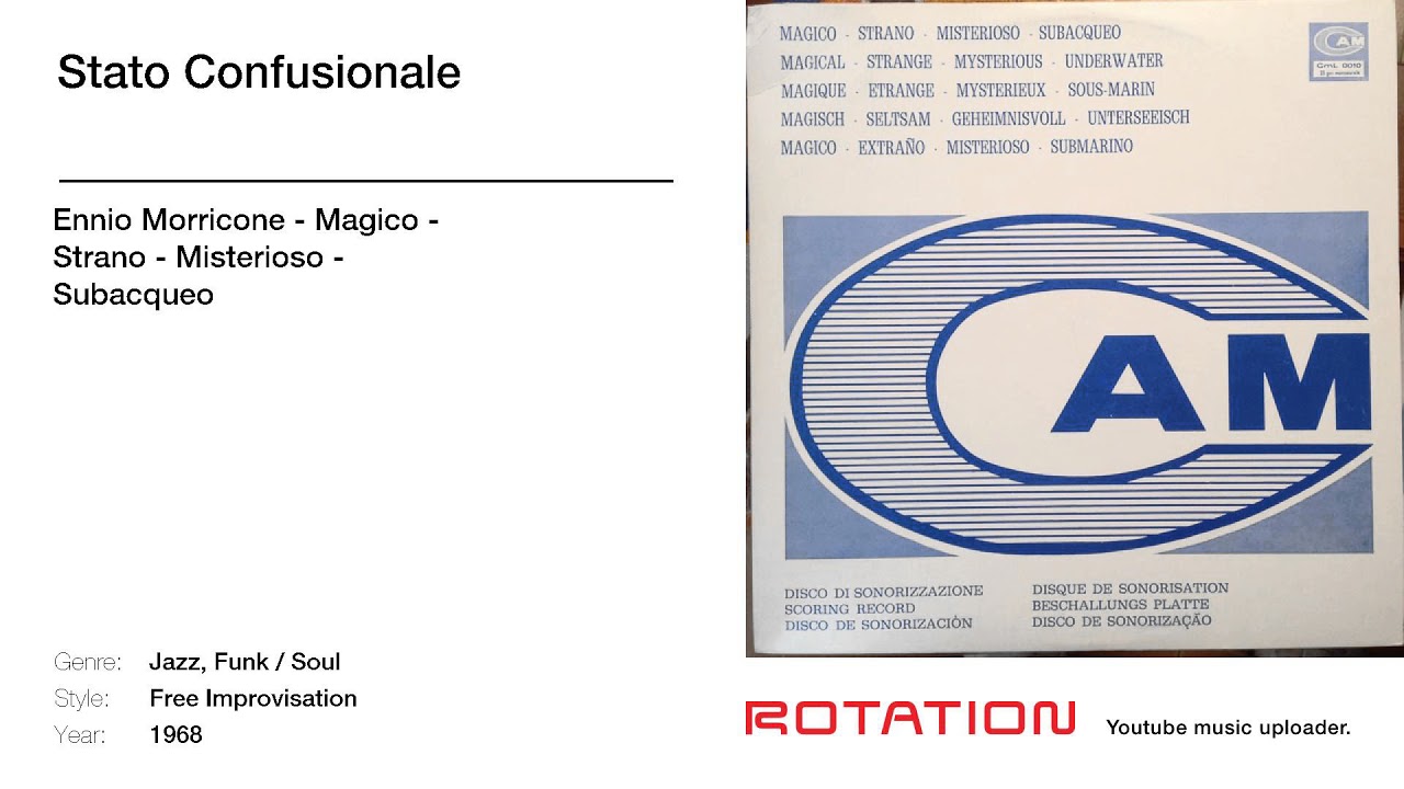 Ennio Morricone - Stato Confusionale electronics