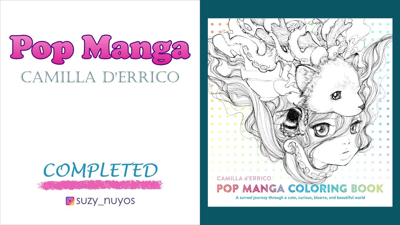 [Completed Coloring Book] Pop Manga by Camilla d'Errico