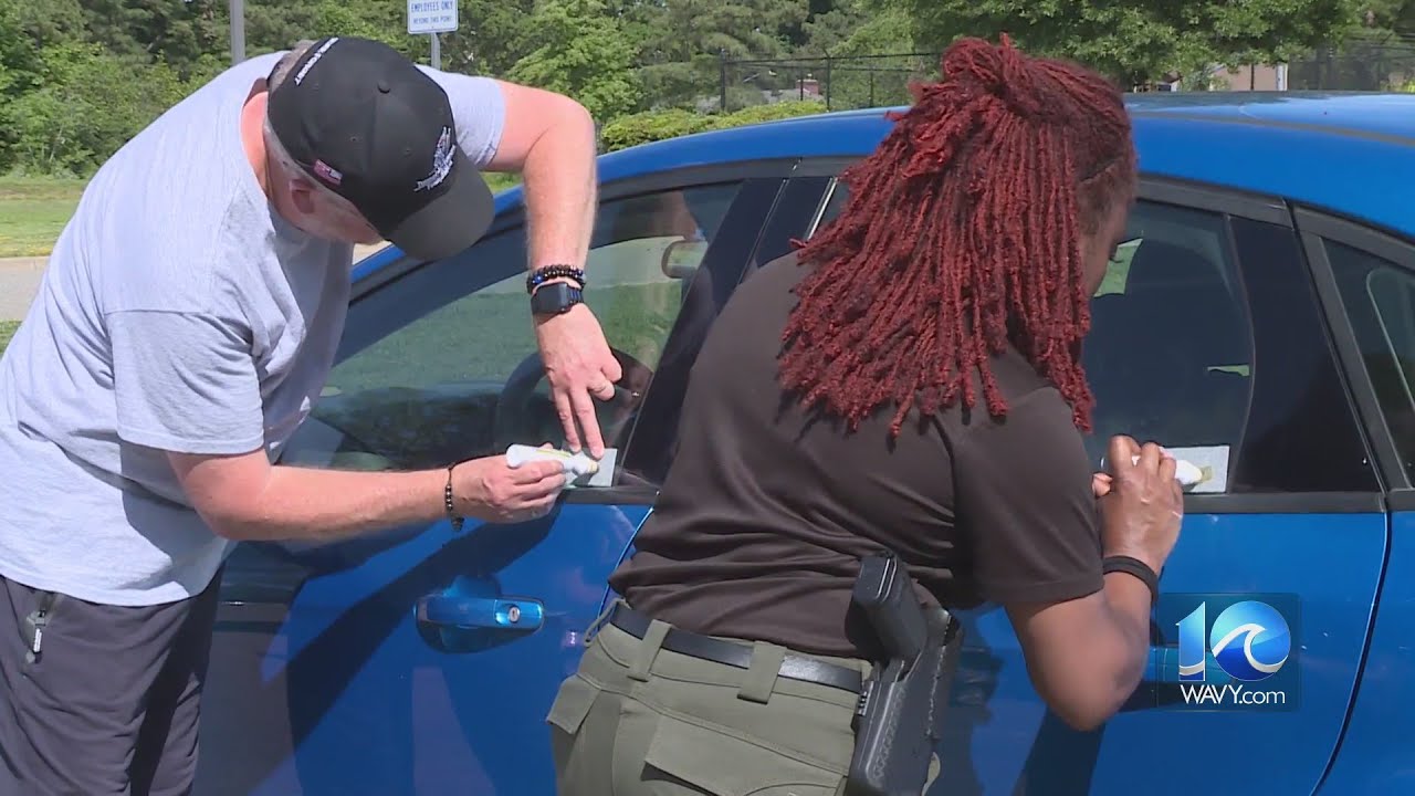 NNPD holds catalytic converter VIN engraving event YouTube