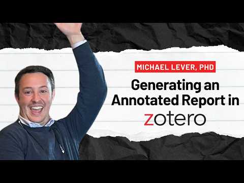 Generating an Annotated Report from Zotero