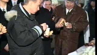 Визит Путина в Каневскую 11 марта 2000