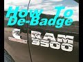 How-To De-Badge Quick &amp; Easy Way!!