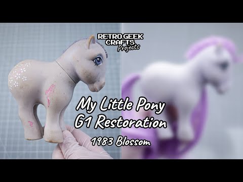1983 My Little Pony Blossom Vintage Toy Restoration Cleaning Rehair/Reroot MLP G1 Hasbro Relax Calm 1983 My Little Pony Blossom Vintage Toy Restoration Cleaning Rehair/Reroot MLP G1 Hasbro Relax Calm