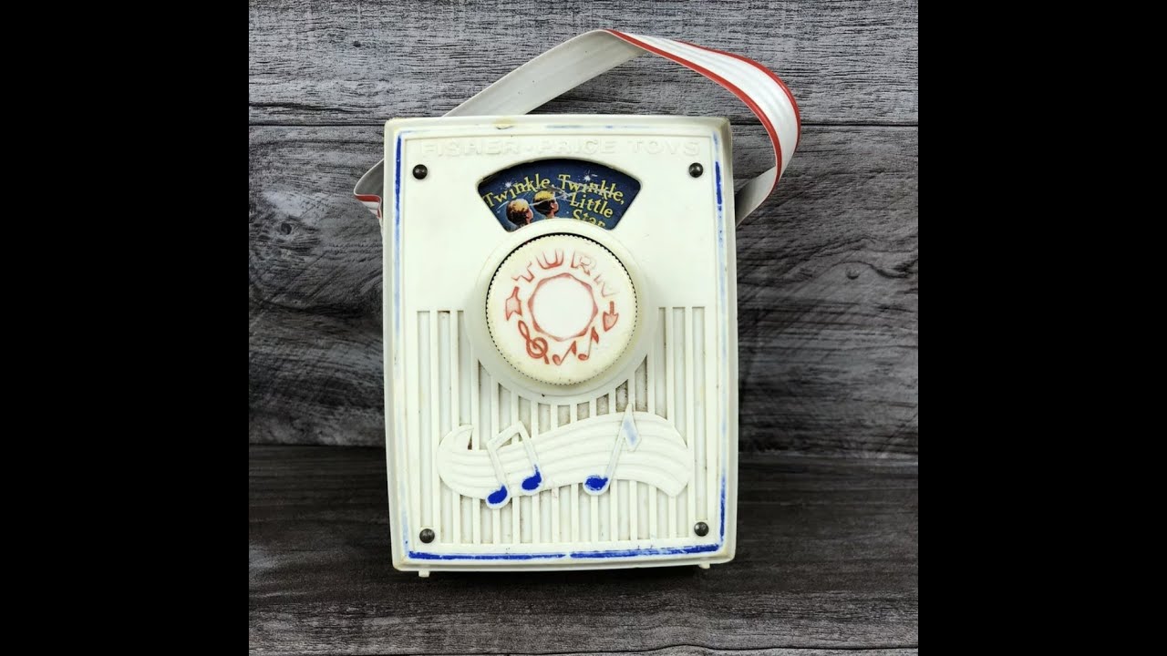 Vintage Fisher Price Music Box Pocket Radio Singing Twinkle Twinkle Little Star