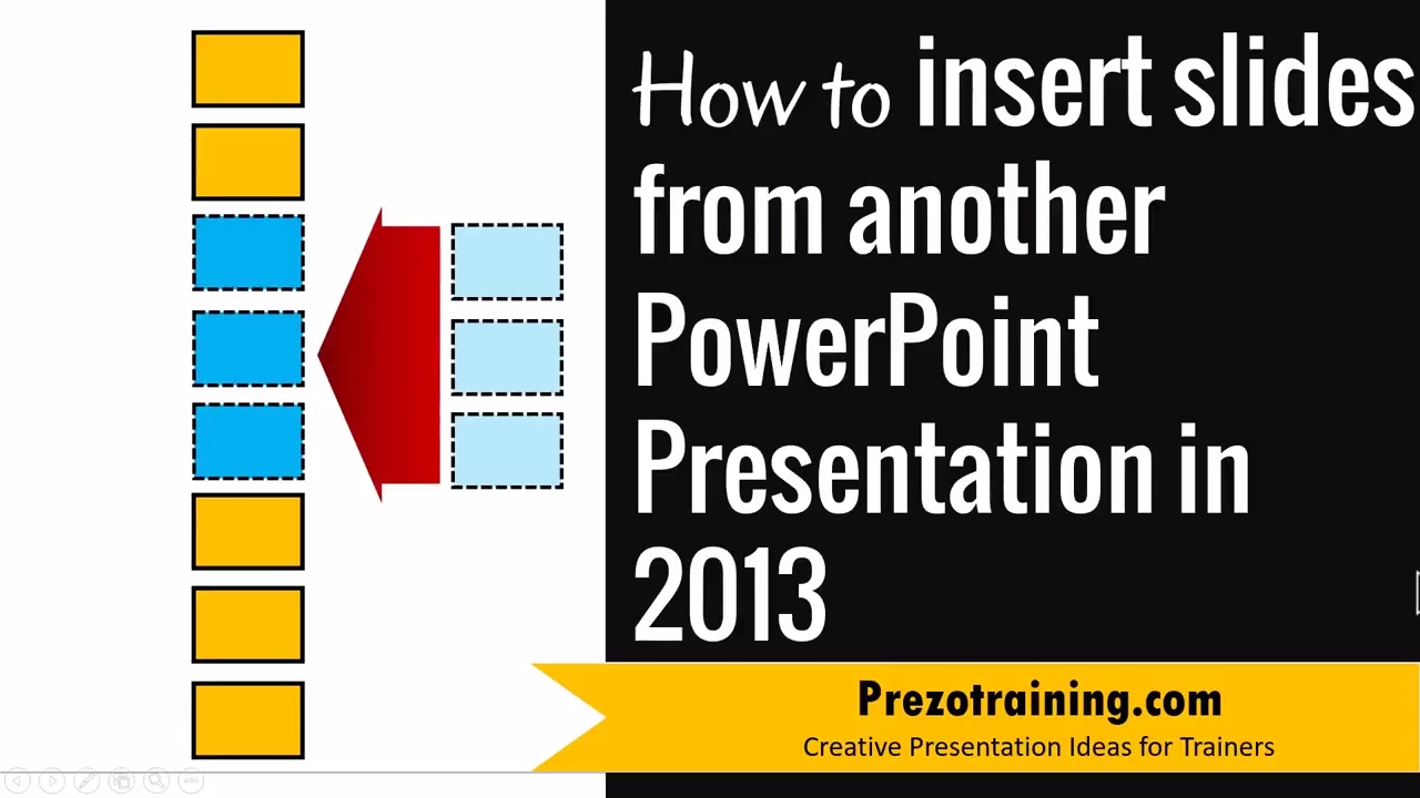 how to insert slides in powerpoint from another presentation