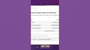 The Prompt That Instantly Summarizes Every Meeting