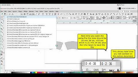 CorelDraw Macro Time Tracker in Hindi