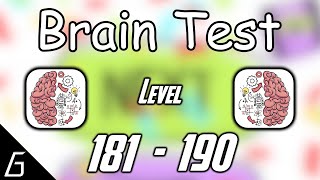 Brain Test | Gameplay Walkthrough | Level 181 182 183 184 185 186 187 188 189 190 Solution