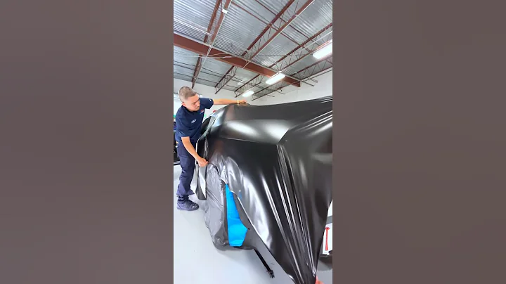 His son chose the Wrap on his New Hellcat 😳 #vinylwrap #carwrapping #asmr #asmrsounds #asmrvideo