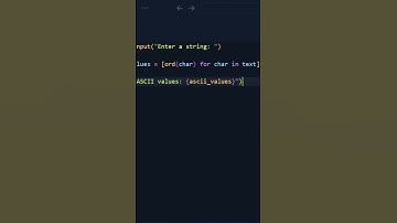 String to ascii in python #python #learnpython #programming