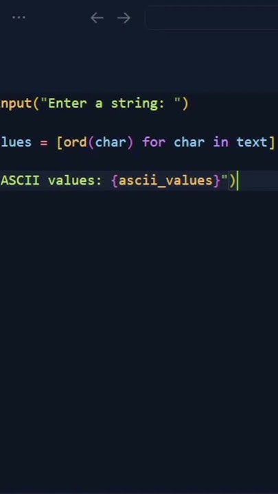 String to ascii in python #python #learnpython #programming - YouTube