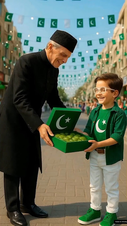 Quaid-e-Azam Gifts a special Jalebi box to a Beautiful Child 😱#story #ai #cute #shortsfeed