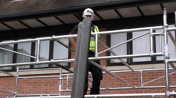 Complex scaffold tower assembly – 5.6m x 2.9m large deck – time lapse