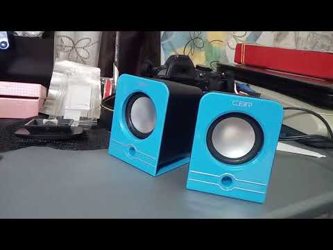 Звучание после подключения CBR МОДЕЛЬ CMS 303 BLUE 2.0 SPEAKER SYSTEM