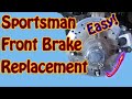 How to Replace Front Brake Pads On a 2003 Polaris Sportsman 500 ATV- #DIY ATV Brake Pad Replacement