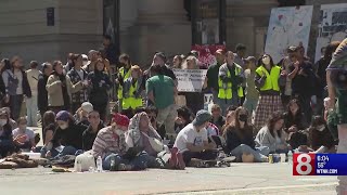 Nearly 50 arrested after Yale students camp outside for pro-Palestinian protest