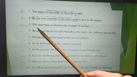 Skill 2 Object of Preposition