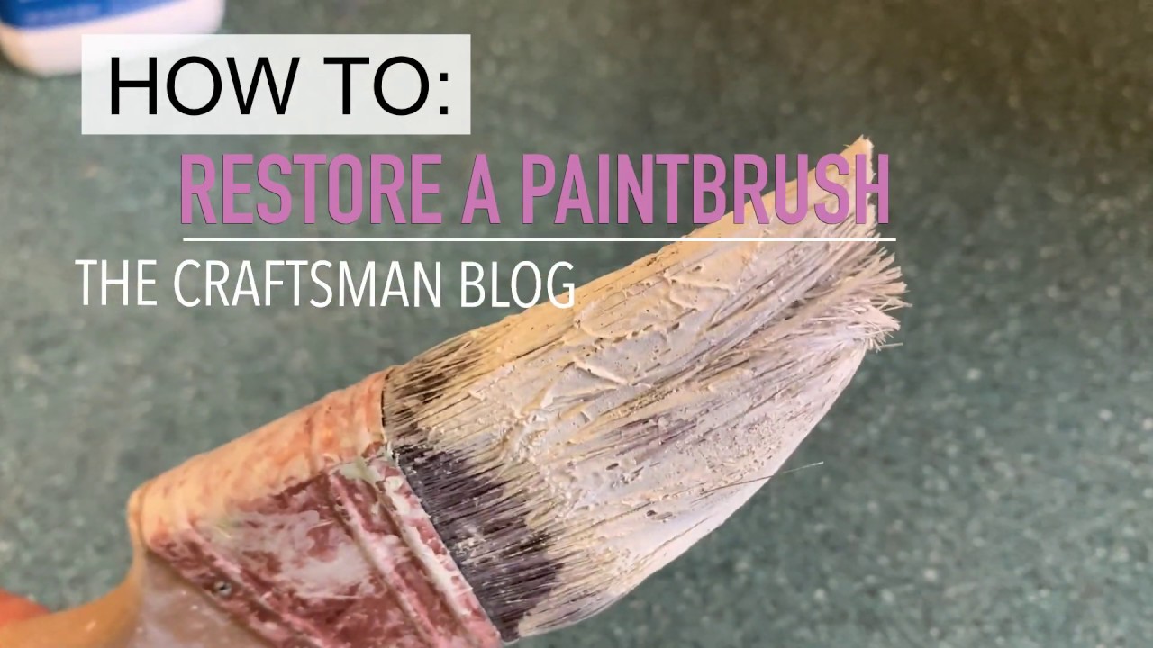 how to soften paint brushes