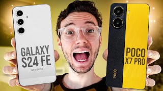 QUAL COMPRAR? || GALAXY S24 FE vs POCO X7 PRO