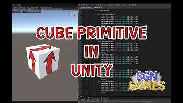 Cube primitive in Unity