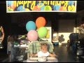 Brianne&#39;s first birthday party, singing happy birthday and eating cake