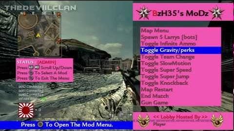 waw ps3 mod menu