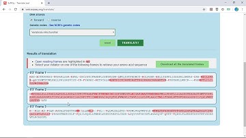 ExPASy Translate Tutorial