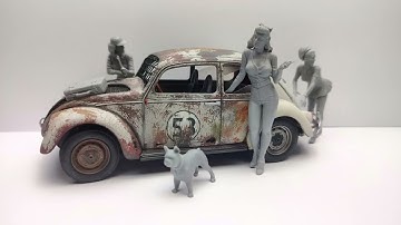 How to paint Rust Effects with Vallejo Chipping Medium