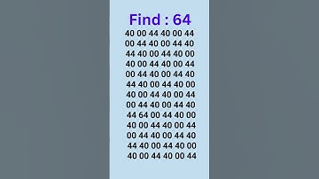 can you find 64 in 5 seconds? #wordpuzzlegame #game #mathematics #mindbendingquiz #puzzle