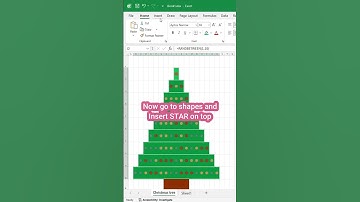 Hoe maak je een kerstboom in Excel? #excel #exceltips #exceltutorial #kerst