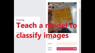 Teachable Machine  Learning classify images from webcam , browser