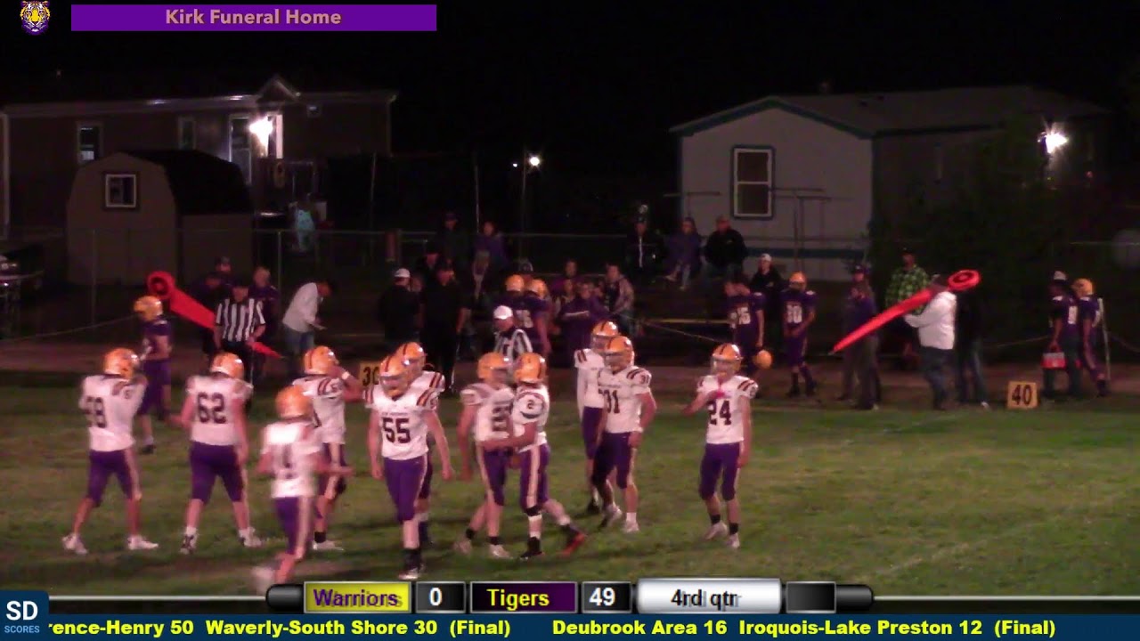 County Warriors VS New Underwood Tigers (FB) YouTube