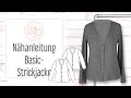 Nähanleitung lillesol Basic Strickjacke - eine klassische Strickjacke nähen