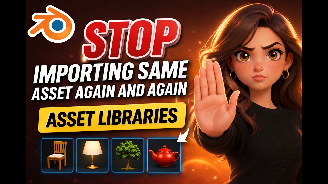 How to Add Asset Library in Blender (Step-by-Step) 🚀#blender # ...