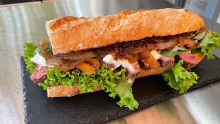 Flank Steak Sandwich von der Gussplatte - Santos S418