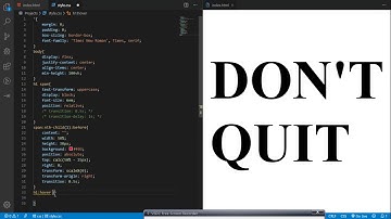 Awesome Text Animation Only Using HTML5 & CSS3