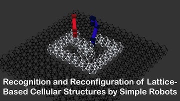 Recognition and Reconfiguration of Lattice-Based Cellular Structures by Simple Robots
