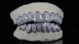 How We Manufacture Our Custom Invisible Setting Diamond Grillz with Princess Cut Diamond