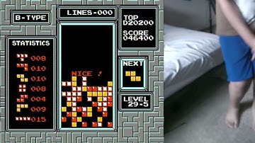 NES Tetris - First Ever 29-5 Clear