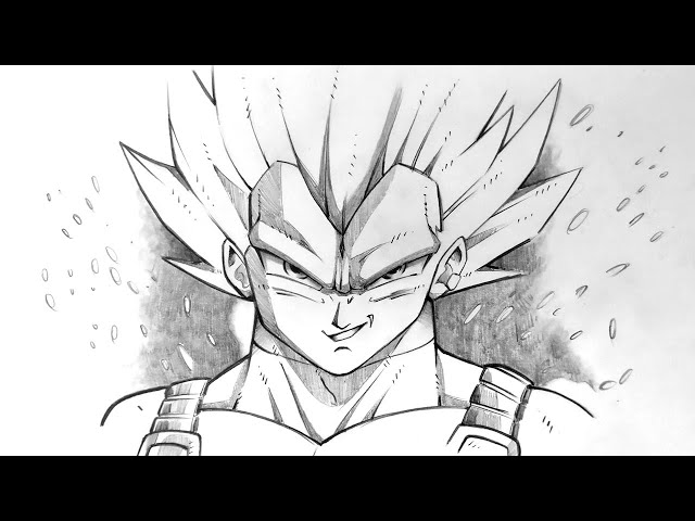 Desenhando e colorindo o VEGETA ULTRA EGO Somente Em Live #7 ( Dragon ball  Super ) 