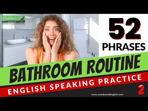 52 BATHROOM ROUTINE phrases | English Speaking Practice | Learn English Vocabulary