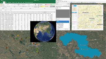 how to add excel sheet, Shapefile and GeoTIFF file on google earth pro