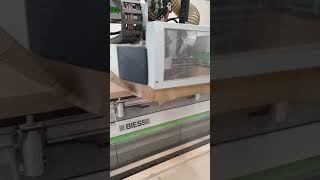 first run of biesse rover A3.65 without dust extractor