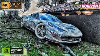 REBUILDING ABONDONED 2009 FERRARI 458 ITALIA | FORZA HORIZON 5 | KEYBOARD GAMEPLAY | 4K 60fps