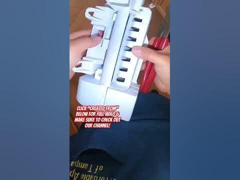 Replacing Ice Maker on GE Refrigerator #appliancerepair #5minuterepair