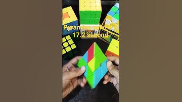 Pyraminx Cube solved in 17.2 second|#cuber #ytshorts #viral #rubickscube #pyraminx