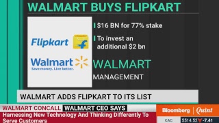Walmart's Management On Flipkart Acquisition