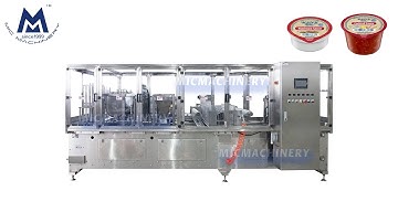Sauce Cup Filling Machine: how to fill sauce into cup and seal it automatically (30-35 cups/min)