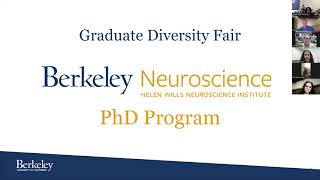 Neuroscience PhD: UC Berkeley Graduate Diversity Fair Info Session Fall 2022