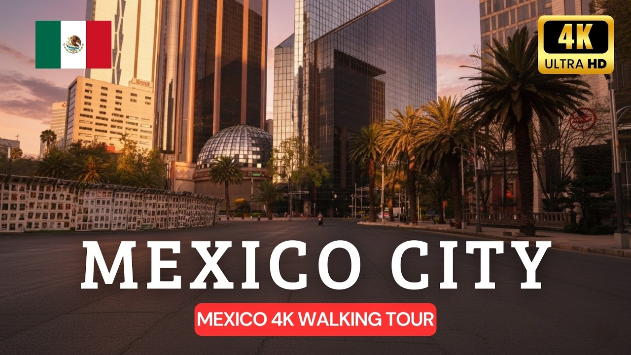 Walking Tour MEXICO CITY 4K | Zona Rosa Reforma y Monumento a la Madre | The Vibrant Streets of CDMX